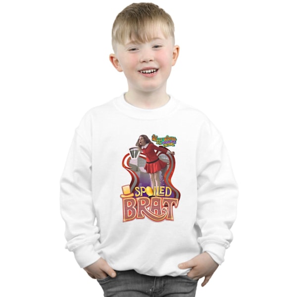 Willy Wonka Och Chokladfabriken Pojkar Bortskämd Brat Sweatsh White 7-8 Years