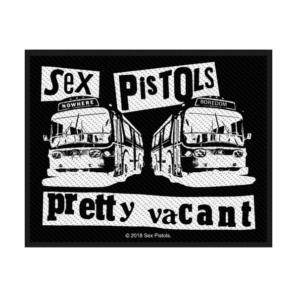 Sex Pistols Pretty Vacant Standard Patch One Size Svart/Vit Black/White One Size