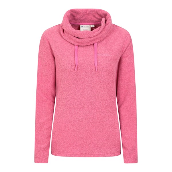 Mountain Warehouse Hebridean Fleece Tröja med Krage för Dam Dark Pink 10 UK