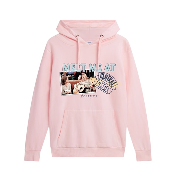 Friends Dam/Dam Meet Me At Central Perk Pullover Hoodie L Light Pink L