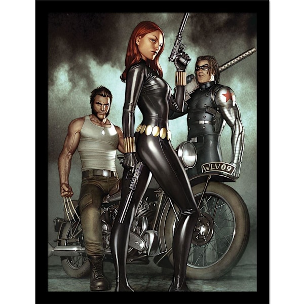 Black Widow Deadly Origin Vol 1 Inramad Affisch 40cm x 30cm Multi Multicoloured 40cm x 30cm
