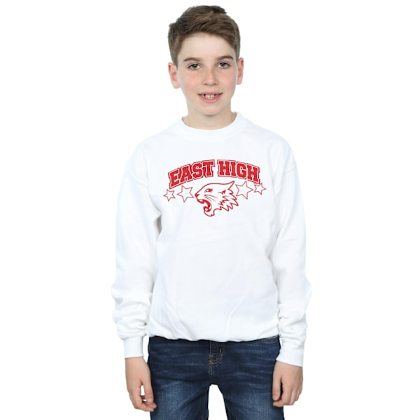 Disney Boys High School Musical The Musical Wildcat Stars Sweatshirt White 7-8 Years