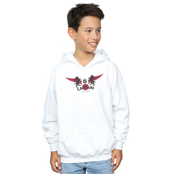 Harry Potter Pojkar Gryffindor Kapten Hoodie 7-8 År Vit White 7-8 Years