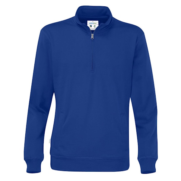 Cottover Unisex Vuxen Halv Zip Sweatshirt XL Royal Blå Royal Blue XL