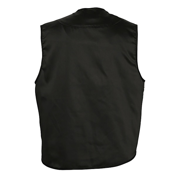 SOLS Wild Unisex Full Zip Waistcoat Bodywarmer Jacket L Svart Black L