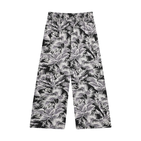 Animal Womens/Ladies Tassia Leaf Print Recycled Cropped Trouser Monochrome 14 UK