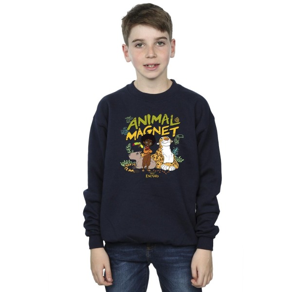Disney Boys Encanto Animal Magnet Sweatshirt 9-11 år Marinblå Navy Blue 9-11 Years