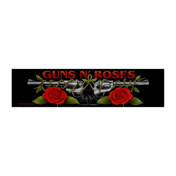 Guns N Roses Logo Roses Patch One Size Svart/Röd/Grön Black/Red/Green One Size