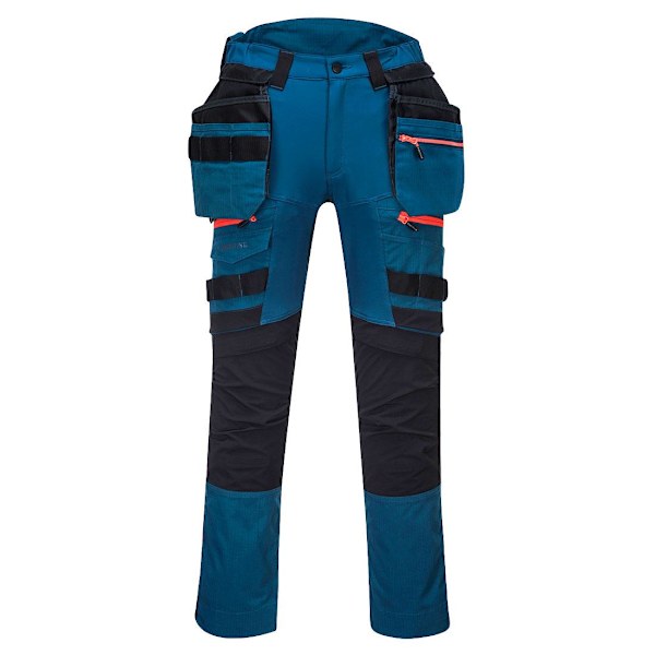 Portwest Herr DX4 Avtagbara Holsterfickor Byxor 42R Metro Metro Blue 42R