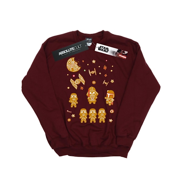Star Wars Dam/Kvinnor Pepparkaka Empire Sweatshirt L Bourgogne Burgundy L