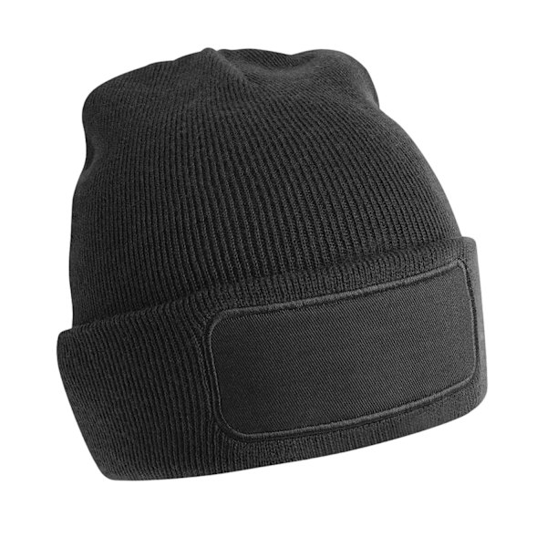 Beechfield Unisex Vuxen Patch Beanie One Size Svart Black One Size