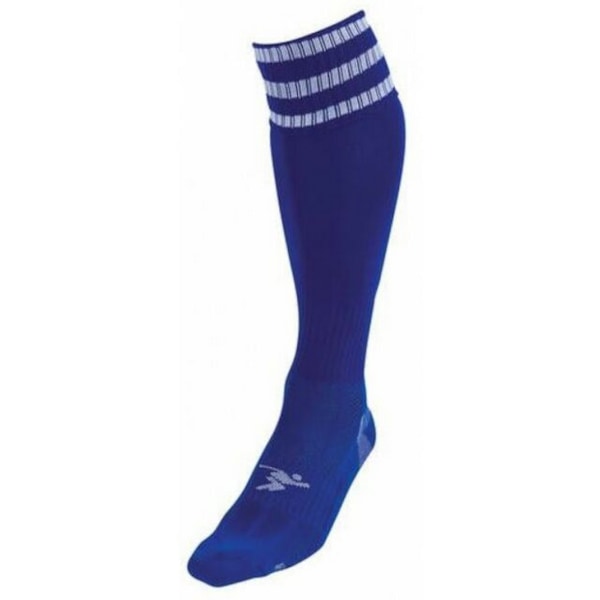 Precision Barn/Barn 3 Ränder Pro Fotbollsstrumpor 12 UK Barn Royal Blue/White 12 UK Child-2 UK
