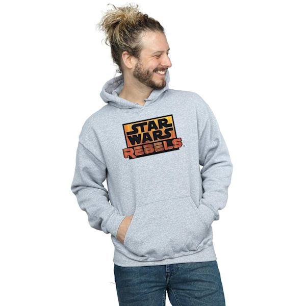 Star Wars Herr Rebel Logo Hoodie XL Sports Grey Sports Grey XL