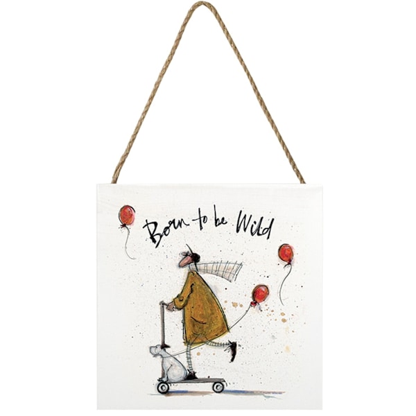 Sam Toft Born To Be Wild Träskylt En Storlek Vit/Senapsgul Y White/Mustard Yellow/Red One Size