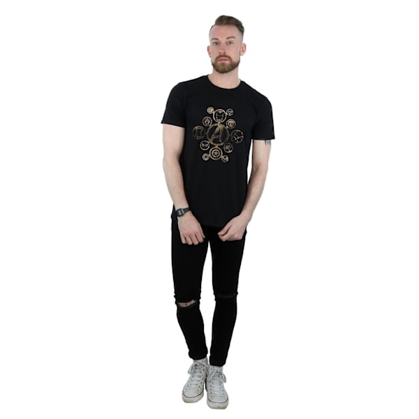 Avengers Infinity War Herr Ikoner Bomull T-shirt M Svart Black M