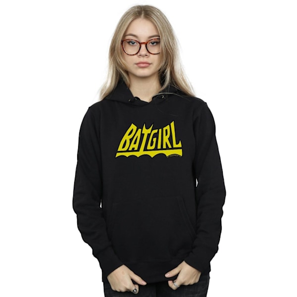 DC Comics Dam/Kvinnor Batgirl Logo Hoodie XL Svart Black XL