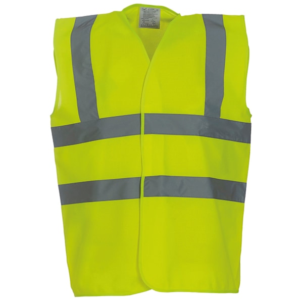 Yoko Unisex Hi-Vis Säkerhetsväst 4XL Gul Yellow 4XL