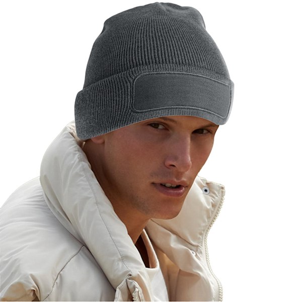 Beechfield Original Patch Recycled Beanie One Size Graphite Graphite One Size