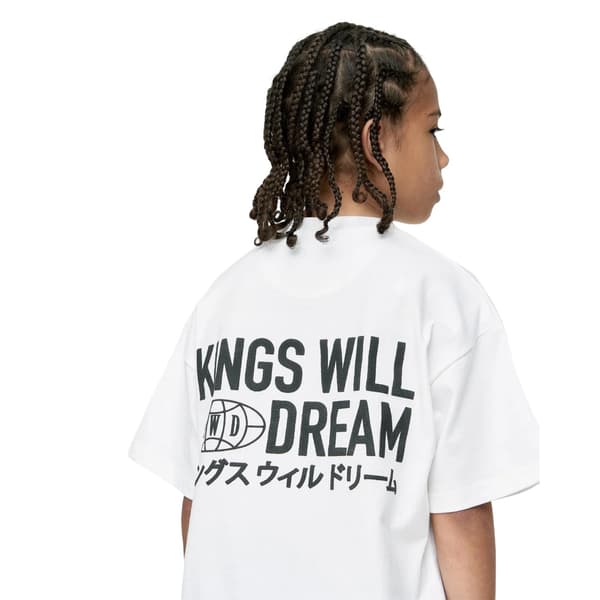 Kings Will Dream Boys Studio T-shirt med titel 7-8 år Optisk Vit Optic White 7-8 Years