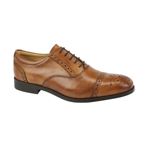 Tredflex Män Läder Brogues 12 UK Tan Tan 12 UK