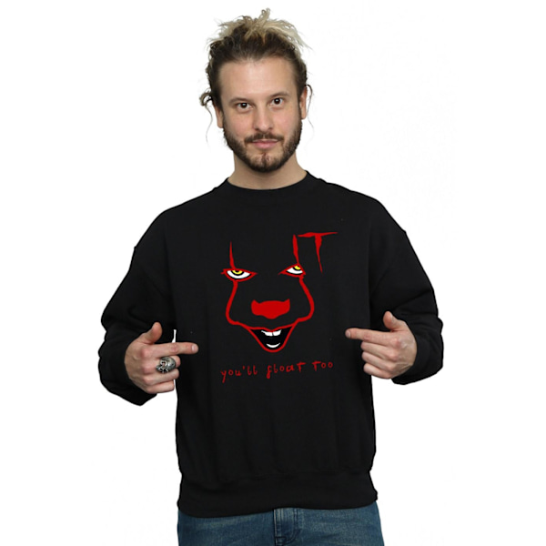 It Mens Pennywise Float Sweatshirt XL Svart Black XL