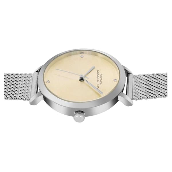 French Connection Dam Analog Klocka En Storlek Senapsgul Mustard/Silver One Size