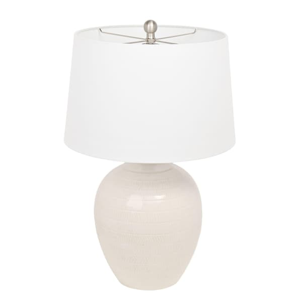 Hestia Vit Keramisk Bordslampa 25 One Size Vit White One Size