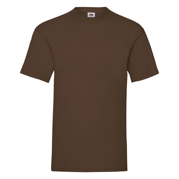Fruit Of The Loom Mens Valueweight Kortärmad T-shirt 2XL Cho Chocolate 2XL