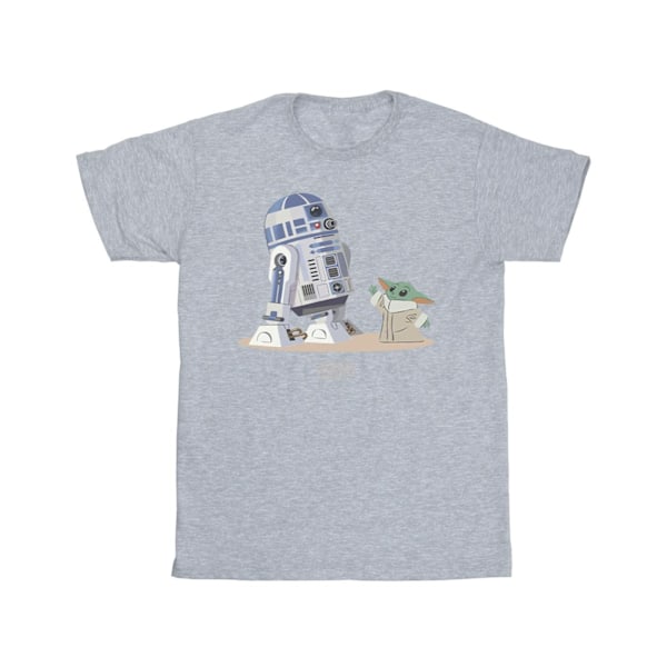 Star Wars Mens The Mandalorian R2D2 Och Grogu T-Shirt XXL Sport Sports Grey XXL