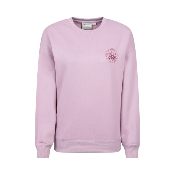 Mountain Warehouse Dam/Dam Text Avslappnad Sweatshirt 16 Pink 16 UK