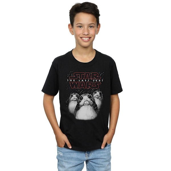 Star Wars: The Last Jedi Boys Porg Bomull T-shirt 9-11 år Bl Black 9-11 Years