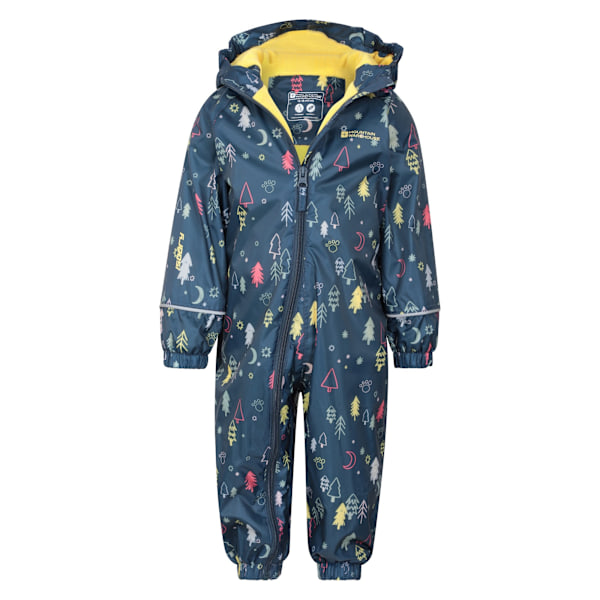Mountain Warehouse Barnkläder/Barn Spright Trees Vattentät Regn Midnight 18-24 Months