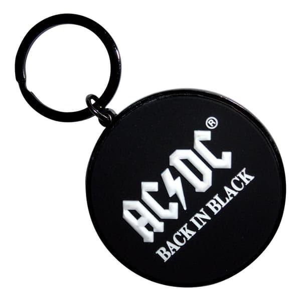 AC/DC Back In Black Nyckelring One Size Svart Black One Size