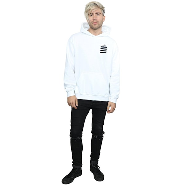 Looney Tunes Herr Taz Stripes Faux Pocket Hoodie S Vit White S