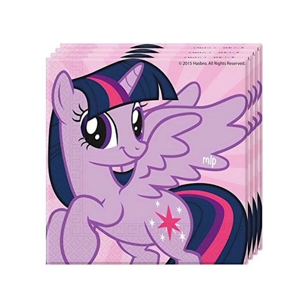 My Little Pony Papperservetter Twilight Sparkle (20-pack) En Purple One Size