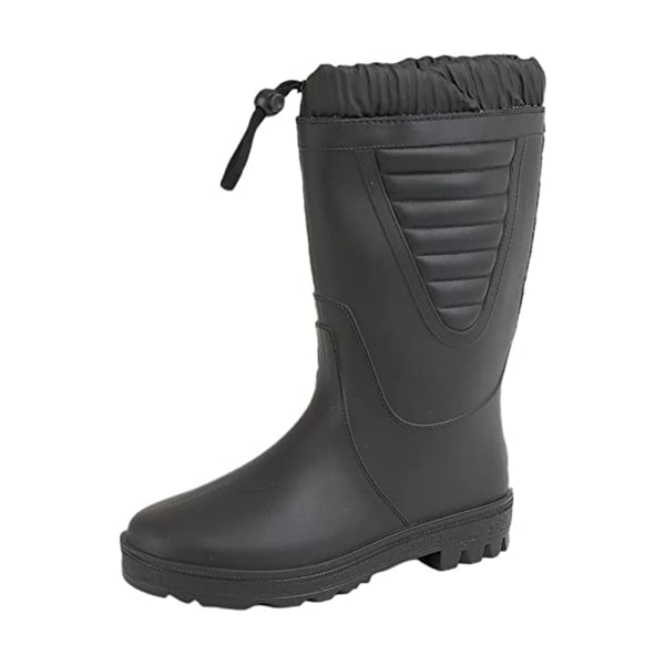 StormWells Unisex Tie Top Polar Boots 12 UK All Black All Black 12 UK
