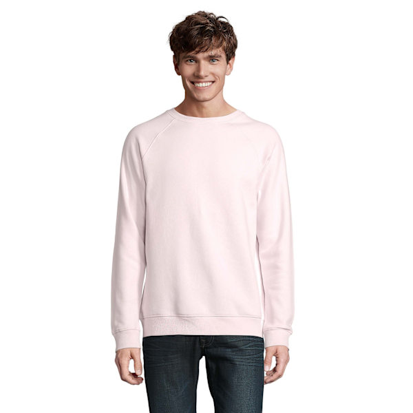SOLS Unisex Adult Space Organic Raglan Sweatshirt S Pale Pink Pale Pink S