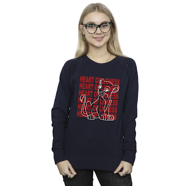 Disney Dam/Damer The Lion King Hjärta Av En Lejoninna Sweatshirt Navy Blue S