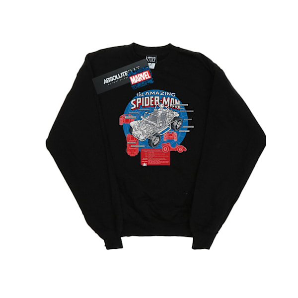 Marvel Herr Spider-Man Spider-Buggy Breakdown Sweatshirt S Svart Black S