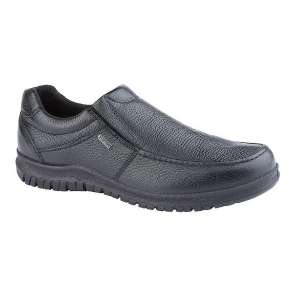 IMAC Mens Grain Leather Shoes 8 UK Black Black 8 UK