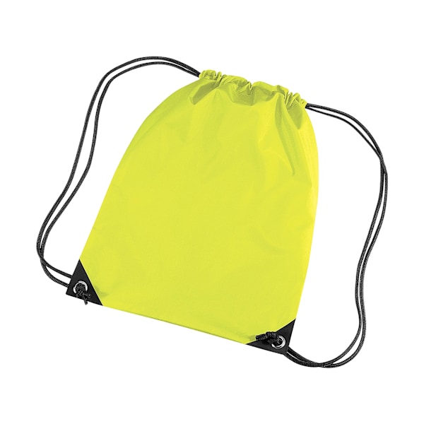Bagbase Premium Gymsac Vattentät Väska (11 Liter) (2-pack) Fluoresent Yellow One Size