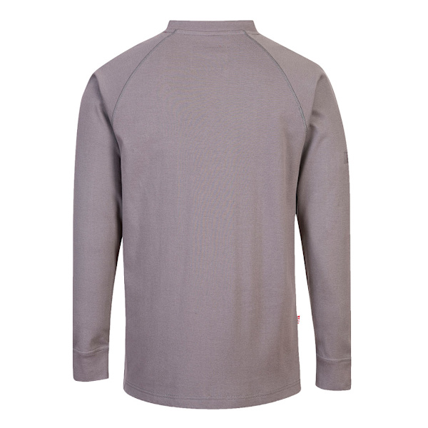 Portwest Flamhämmande T-shirt med Rund Hals för Män M Grå Grey M