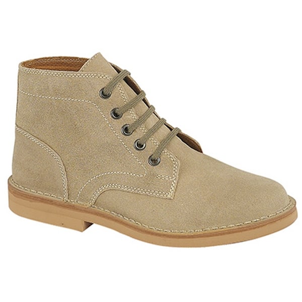 Roamers herrars äkta mocka fritidsskor 7 UK mörk taupe Dark Taupe 7 UK