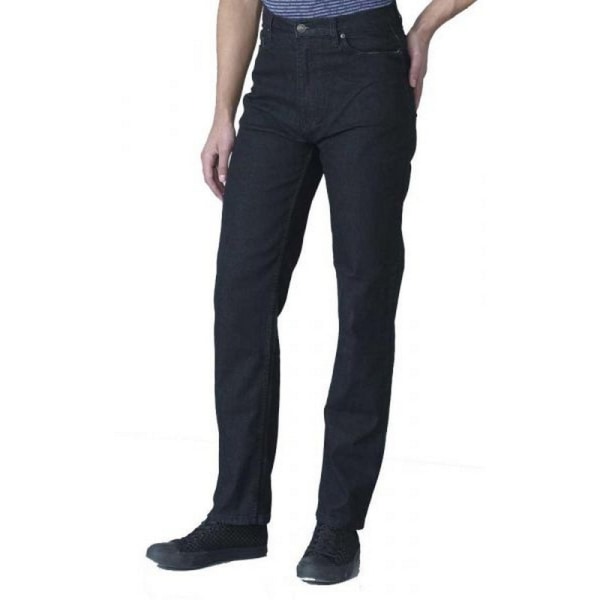 D555 Mens Rockford Tall Comfort Fit Jeans 38XL Svart Black 38XL