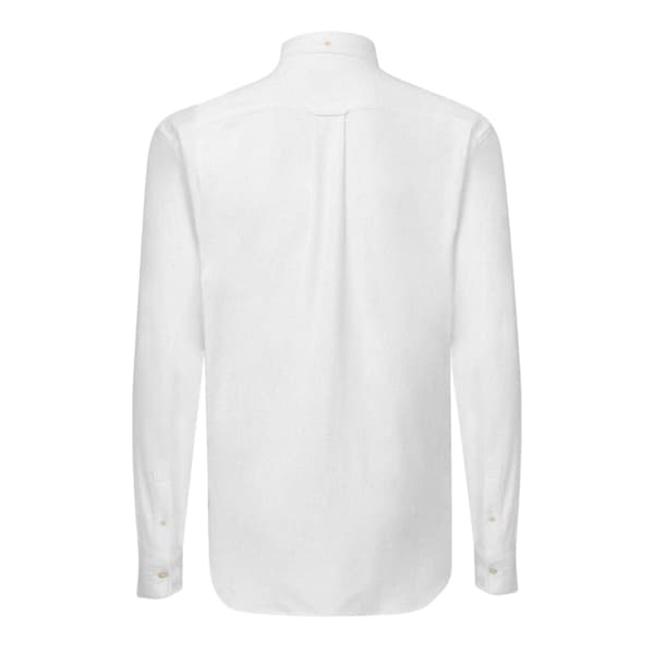 Gant Herr Pikétröja Regular Långärmad Skjorta L Vit White L