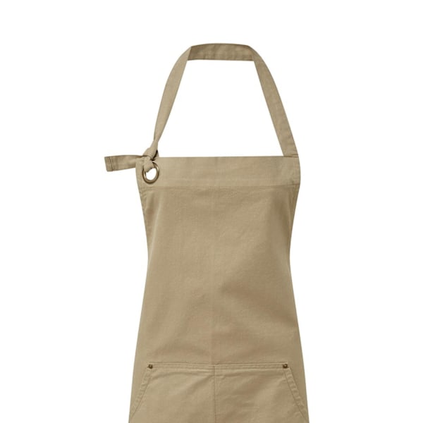 Premier Unisex Vuxen Bomullsdukspåse Förkläde Storlek One Khaki Khaki Brown One Size