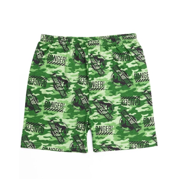 Jurassic World Pojkar Camo Korta Pyjamas Set 4-5 År Svart/Grön Black/Green/Grey 4-5 Years