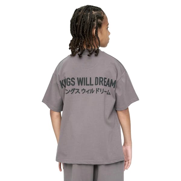 Kings Will Dream Boys Studio Duo Line T-Shirt 7-8 År Grå Grey 7-8 Years