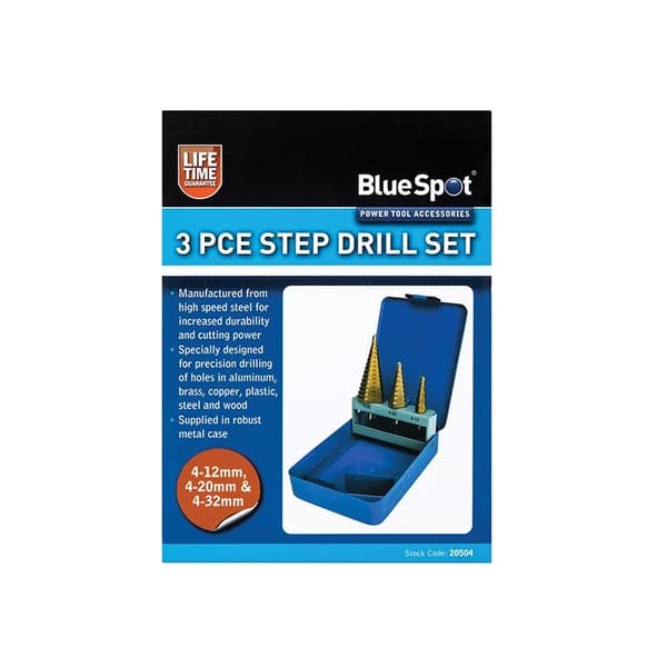 Bluespot Tools Stegborrsats 4-32mm 3 Delar En Storlek Multi Col Multi Colour One Size