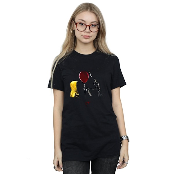 It Womens/Ladies Georgie Balloon Bomull Boyfriend T-Shirt M Bla Black M